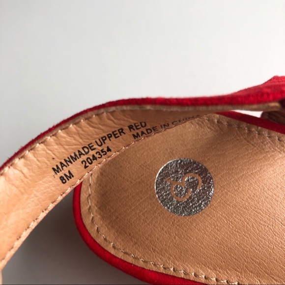 COPY - Dress Barn Red Stretch Strap Wedges - Picture 8 of 8